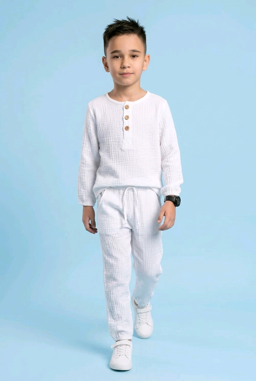 Set  bluza si pantalon muselina