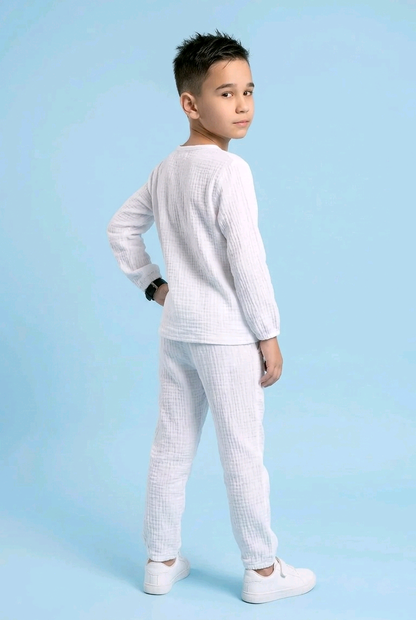 Set  bluza si pantalon muselina