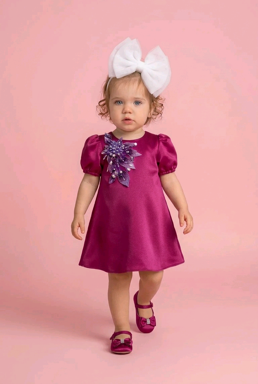 Rochie fetite  fuxia