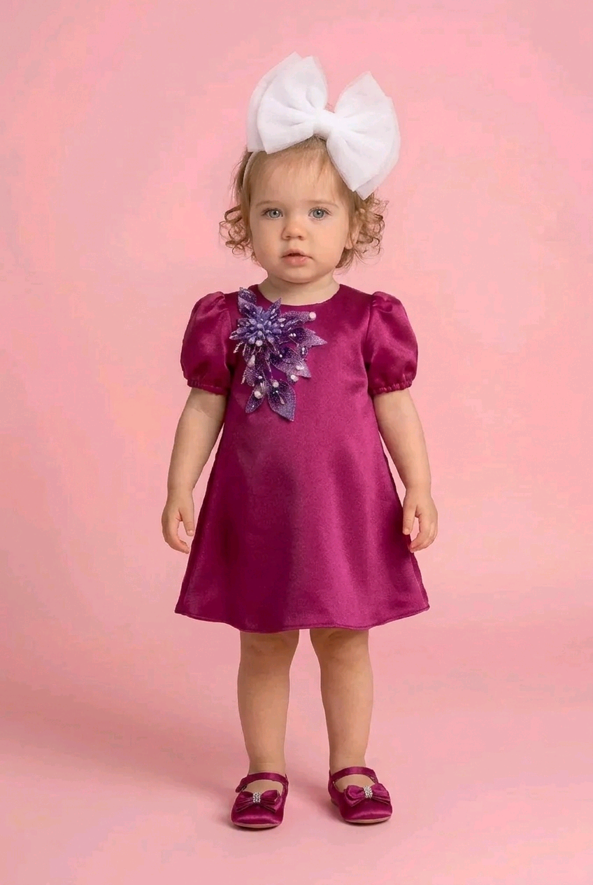 Rochie fetite  fuxia