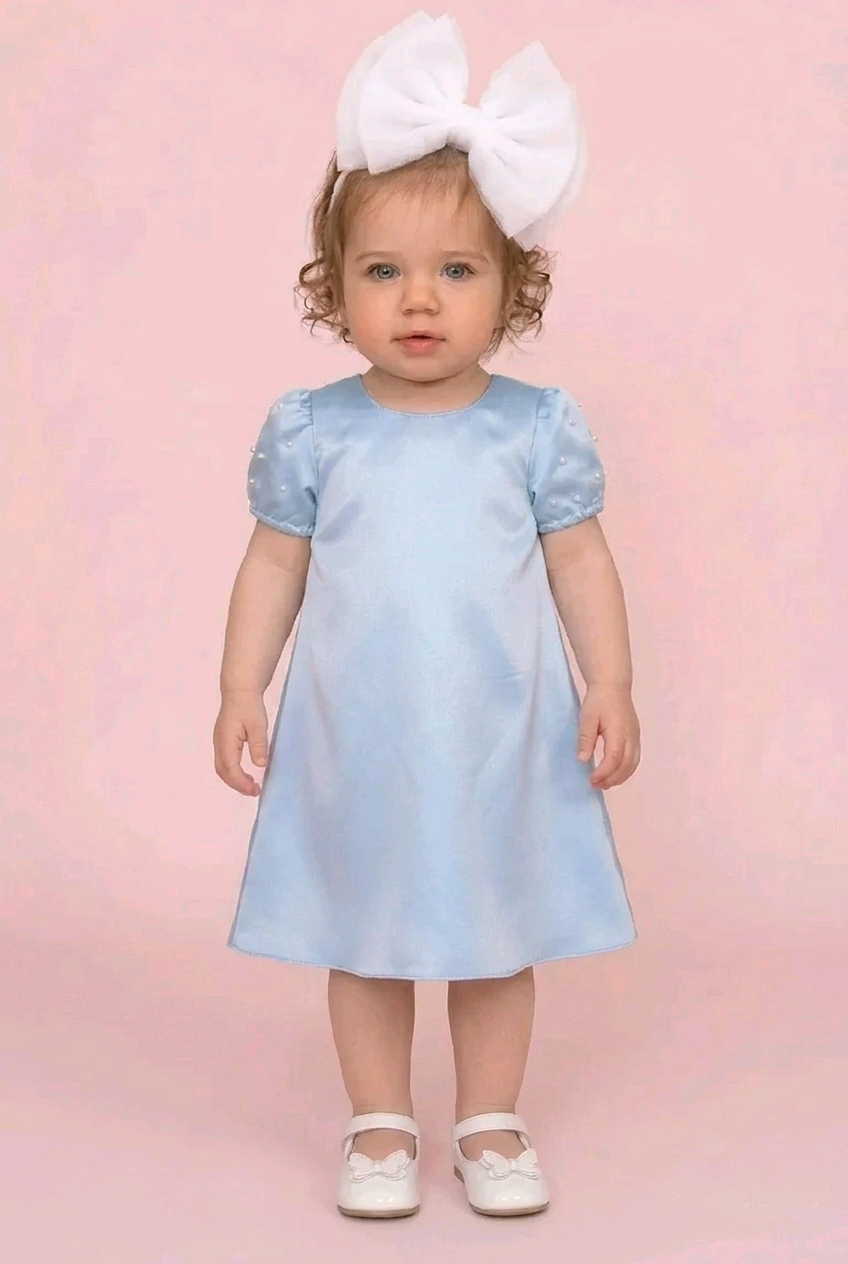 Rochie fetite blue light