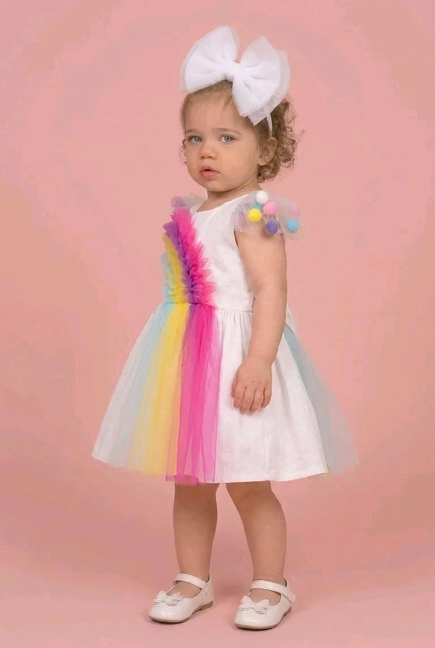 Rochie fetite curcubeu