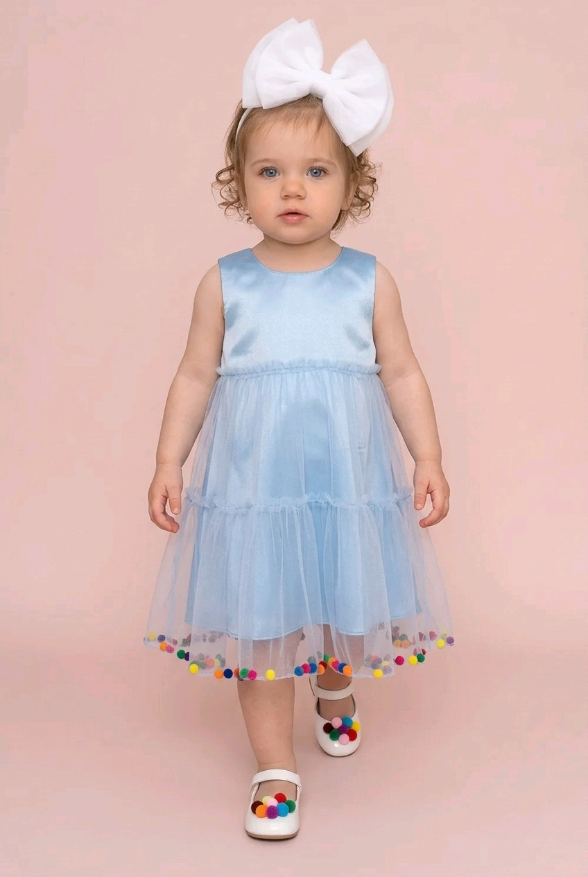 Rochie cu pomponi